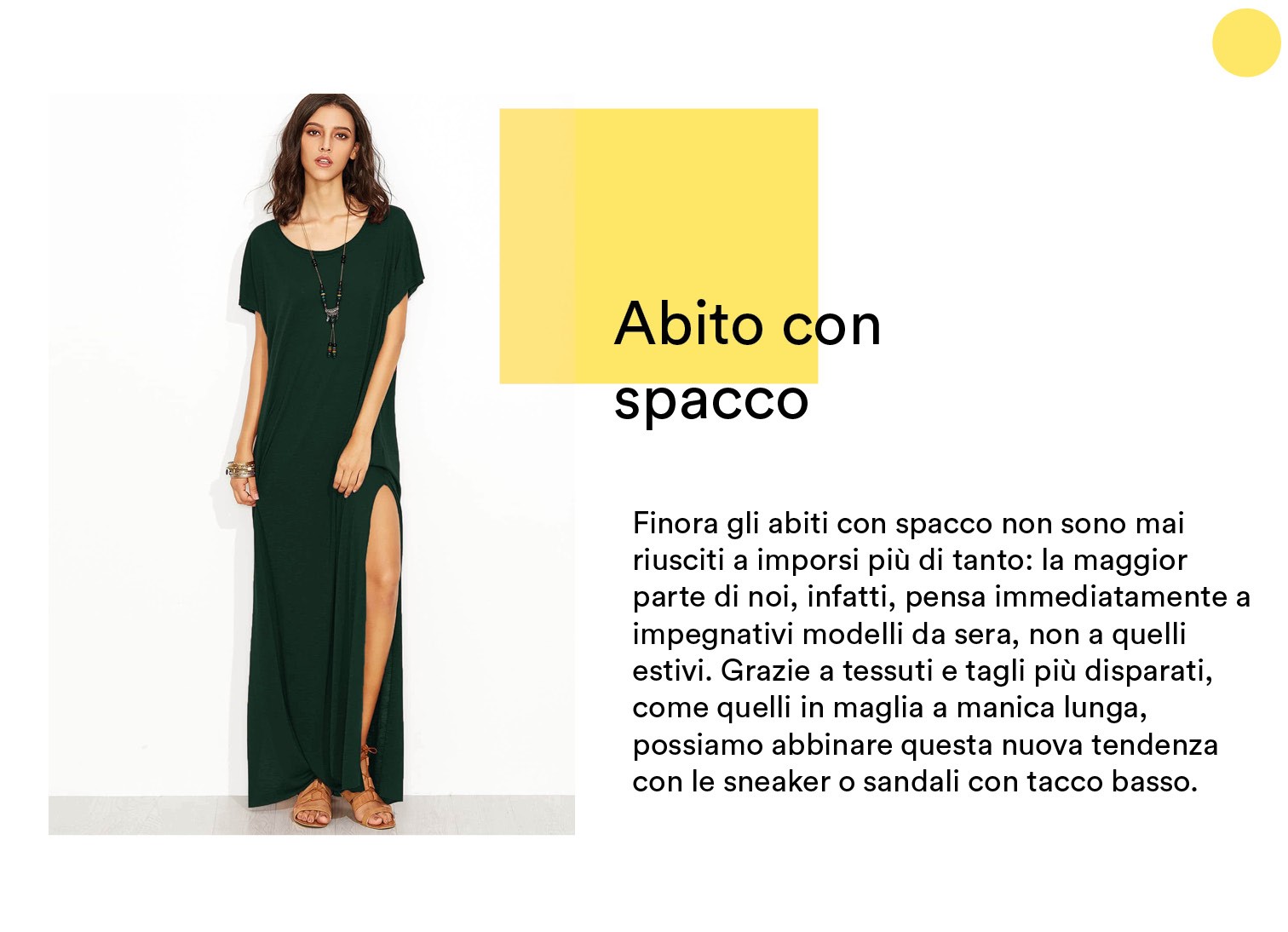 Abiti con spacco